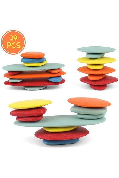OEM Rainbow stone set to stimulate children's imagination, Montessori