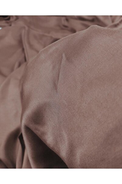 Kumaş Parça Визон, коричнево-коричневий тон, тонкий сатин віскоза, ширина: 160