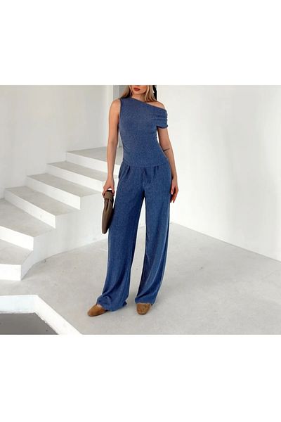 Xenthe New Season Women's Bottom-Top Suit Summer Trousers - Blouse Stylish Combination