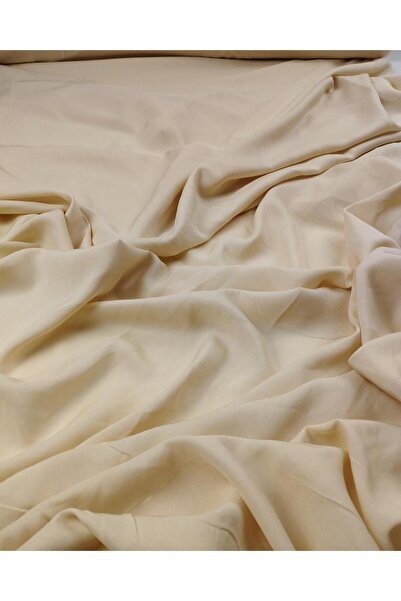 Kumaş Parça Voile de viscoză Crem Bej Între culori Lățime: 140