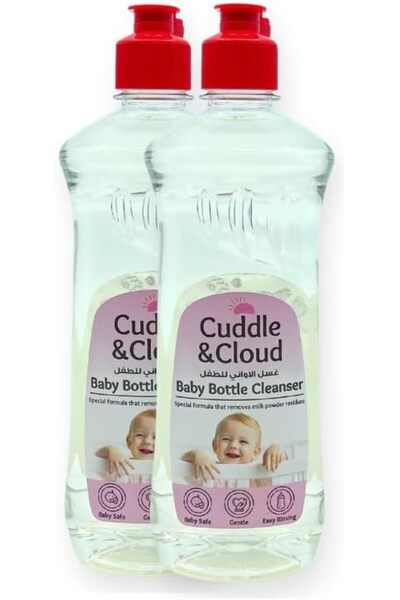 Others سائل غسيل زجاجات الأطفال من كادل آند كلاود، 500 مل × عبوتين - منظف يومي للزجاجات والأكواب والهادئة