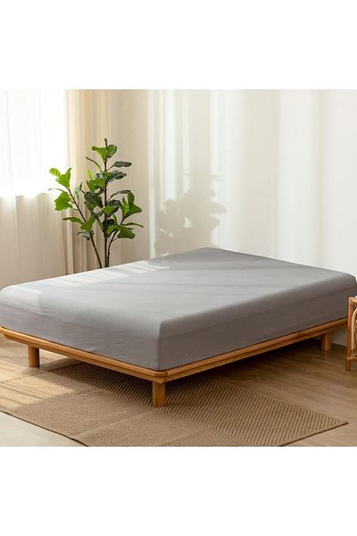 YALITEKS HOME Fitted Sheet Set Double Cotton + 2 Pillowcases |   180X200+30Cm -50X70Cm |
