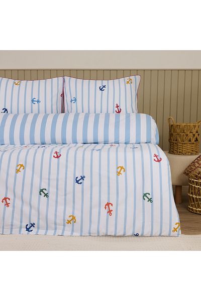Evidea Soft Marina Single Duvet Cover Set - White