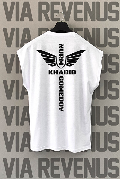 Vordevia Tricou sport Khabib Nurmagomedov / UFC cu mâneci zero cu imprimeu pe...