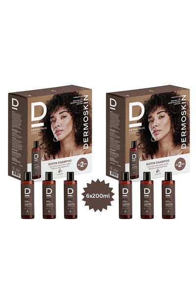 Dermoskin Biotin Shampoo for Women - Hair Care Loss 3-Piece Advantage Set 200 Ml