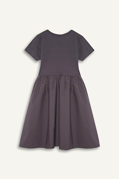 DeFacto Φόρεμα για κορίτσι Anthracite E3839A8/AR58