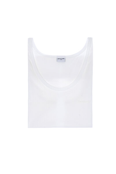 Pierre Cardin Beyaz Pamuklu Tekli Atlet 50315393-600