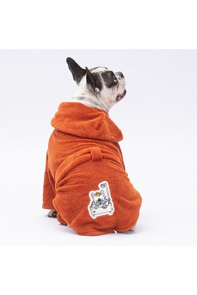 Pawstar Tile Pattaya Bathrobe Dog Bathrobe-Dog Drying Towel-Cat Dog Outfit