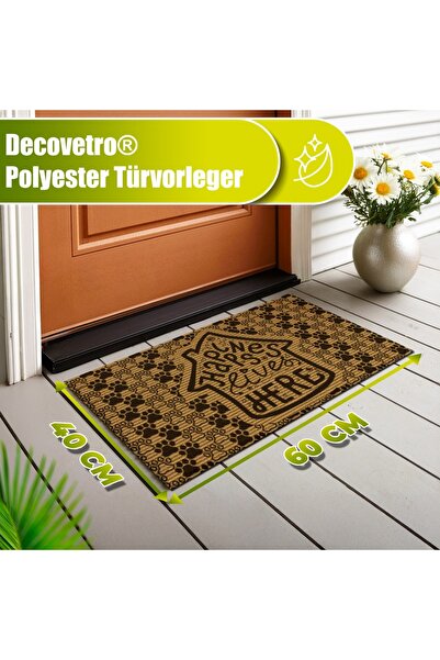 Decovetro ® Fußmattenteppich Außen | 60x40 Cm | Türmatte Außen Aus 100% Polyester