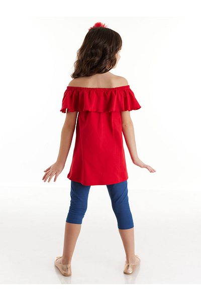 Denokids Frilly Butterfly Girls Tunic Tights Set