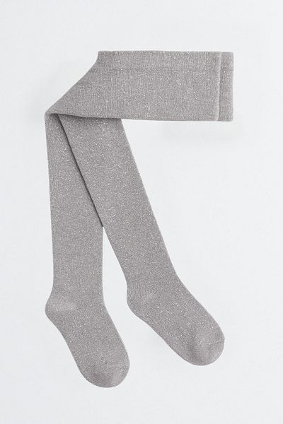 Katia&Bony Baby Girl Glittery Pantyhose Gray