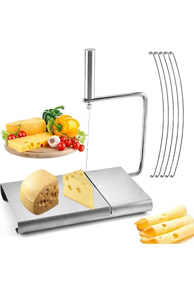 Raincol Manual Cheese Slicer, Stainless Steel, Silver, 21 X 12.5 X 14.8 Cm