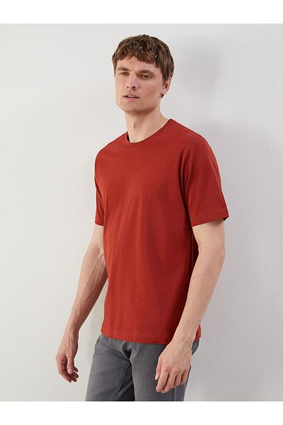 LC Waikiki Ανδρικό T-Shirt από βαμβακερό χτενισμένο λαιμό