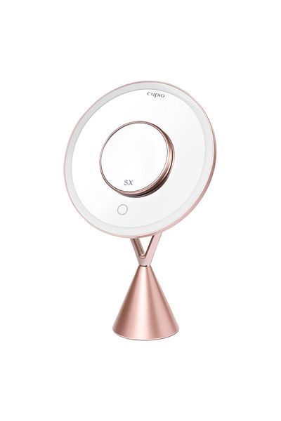 Cupio Oglinda cosmetica cu iluminare LED Rose Gold