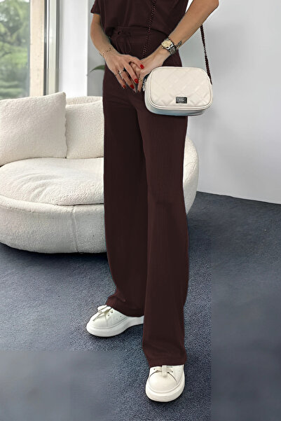 YAKAMEL Women's Trend Model Stylish Ribbed Bottom