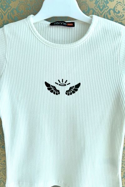DPARİS Girl's Ribbed T-Shirt