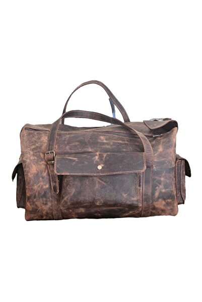 Dora Leather Crafts DORA SEYAHAT ÇANTASI KAHVERENGİ