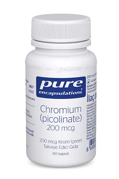 Pure Encapsulations Chromium Picolinate 200 Mcg 60 Capsules