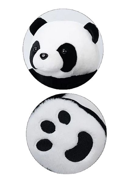 rexa Panda Plush Toy – Black & White Stuffed Animal | 40 x 35 cm Soft Cuddly Toy
