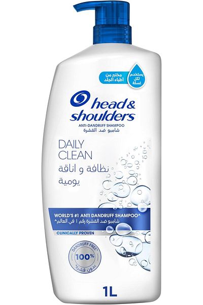 Head&Shoulders Head & Shoulders Classic Clean Shampoo 1l – Anti-dandruff Care For Normal Hair, Fresh & Flake-free