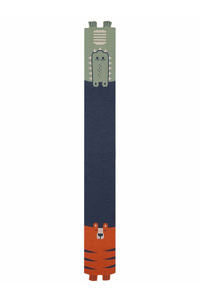 Denokids Boy's Scarf - Tiger Crocodile