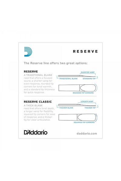 Daddario D'Addario Woodwinds Reserve Dcr1035 Sib Clarinet Reed No:3.5
