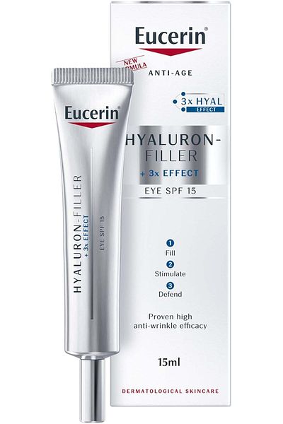 Eucerin Hyaluron Filler Anti-Aging Eye Cream with Hyaluronic Acid, SPF 15, Plumps Fine Lines & Wrink
