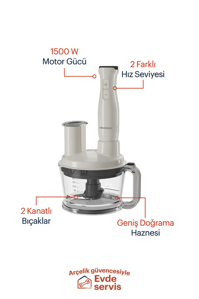 Grundig Rhb 1410 B 1500 Watt Blender Set