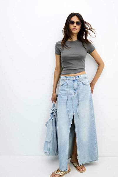 Pull & Bear Basic vücuda oturan t-shirt