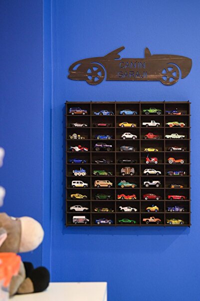 wudie Oyuncak Araba Rafı 50'li Eskitme Siyah