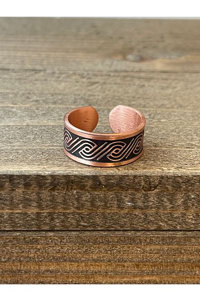 Rupen Kraft 100% Pure Copper Ring Adjustable Size Copper Ring