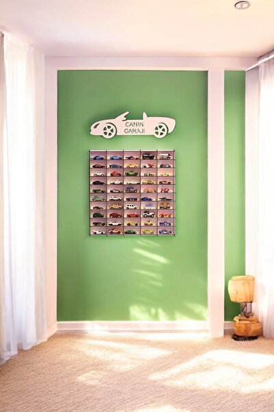 wudie Oyuncak Araba Rafı 50'li Beyaz (hotwheels Ve  Arabaları Için Uygundur) ...