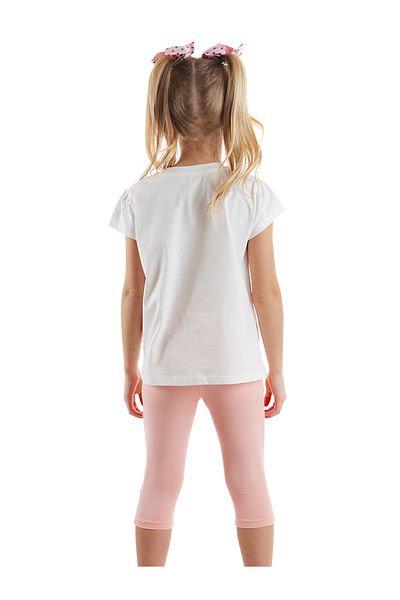 Denokids Roztomilá letní sada trička a legín s myší pro dívky