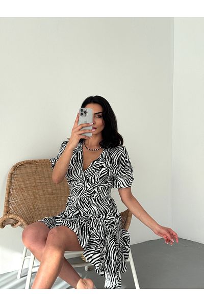 BILDEŞA Γυναικείο φόρεμα βισκόζης με διπλό στήθος
