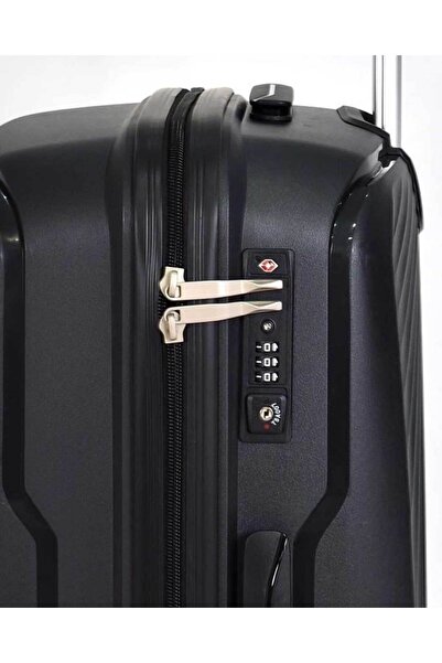 Benetton Trolley Logolu Büyük Boy Valiz