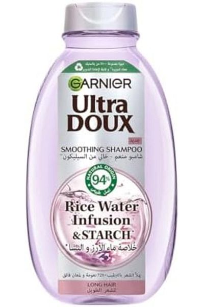 Garnier Ultra Doux Rice Water Shampoo, 600 ml