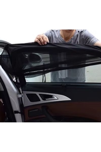 Space Rear Window Sunshade Protection Curtain (for Glass Without Butterfly and Suv Vehicles) the Package Includes 2 Pieces.