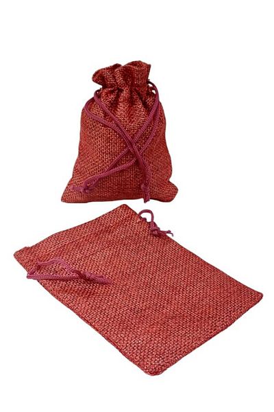 Party and Story Burlap bags for gift distribution, 12 pieces S(9Ã—7CM)