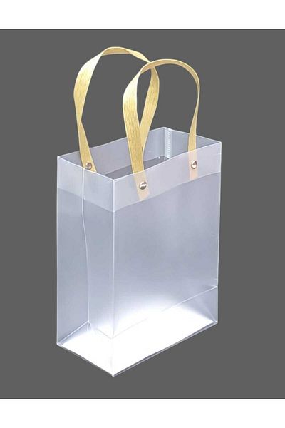 Party and Story Semi-transparent hard plastic bags 12pcs Size 19.50CM Ã—15CM Ã—8CM