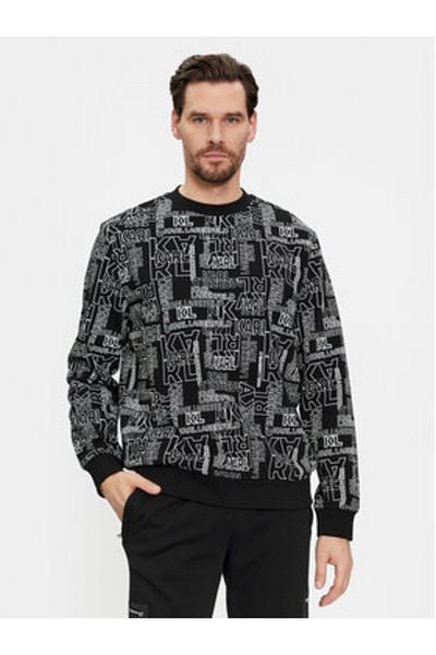 Karl Lagerfeld Mens Sweatshirt 705060-541900 Black