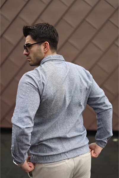 Butik Men's Cotton Linen Fabric Jacket