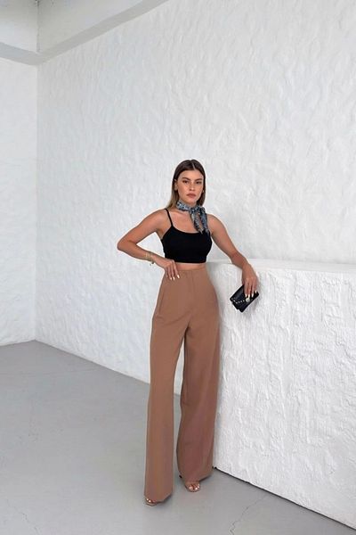 Silerra High Waist Palazzo Trousers
