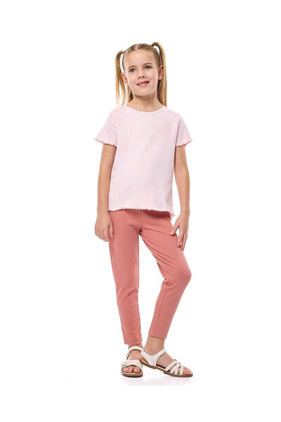 R&B بنطال ضيق سادة بخصر مطاطي