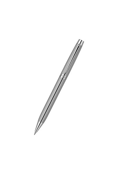 Scrikss 722w Herringbone Patterned Chrome Pen