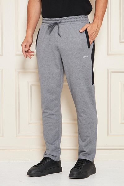 TRENDHİLL Ανδρικό ίσιο παντελόνι με ρίγες casual κομμένο καπνιστό 6504-F