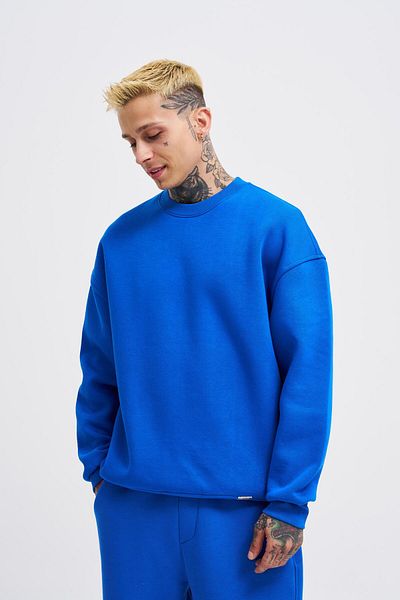 Machinist Men's Basic Crew Neck Oversize Saks Sweatshirt