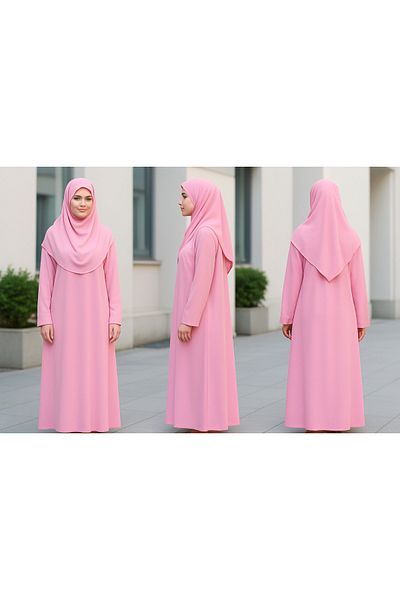 ZEHRANAZ NAMAZ ELBİSESİ Prayer Dress (Candy Pink)