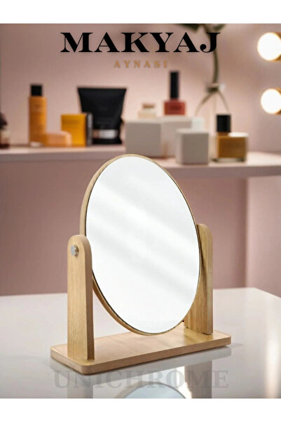 Unichrome El Aynası Masa Aynası Makyaj Aynası Ayarlanabilir Yuvarlak Makeup M...