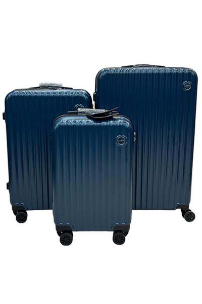 Generic 3-piece travel bags, excellent, anti-break, dark blue color