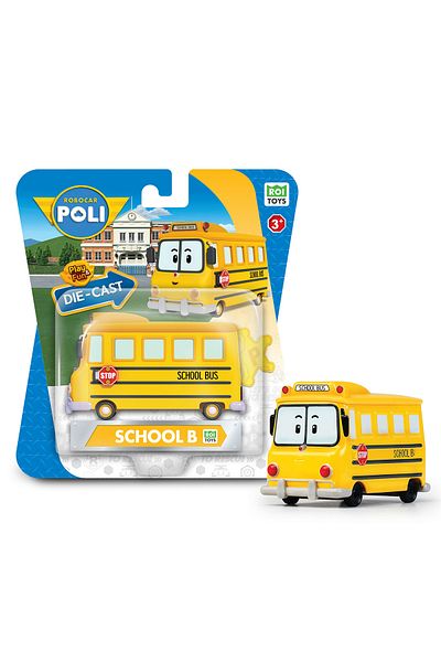 Robocar Poli مجسمات شخصيات المركبات المعدنية - المدرسة ب 83174